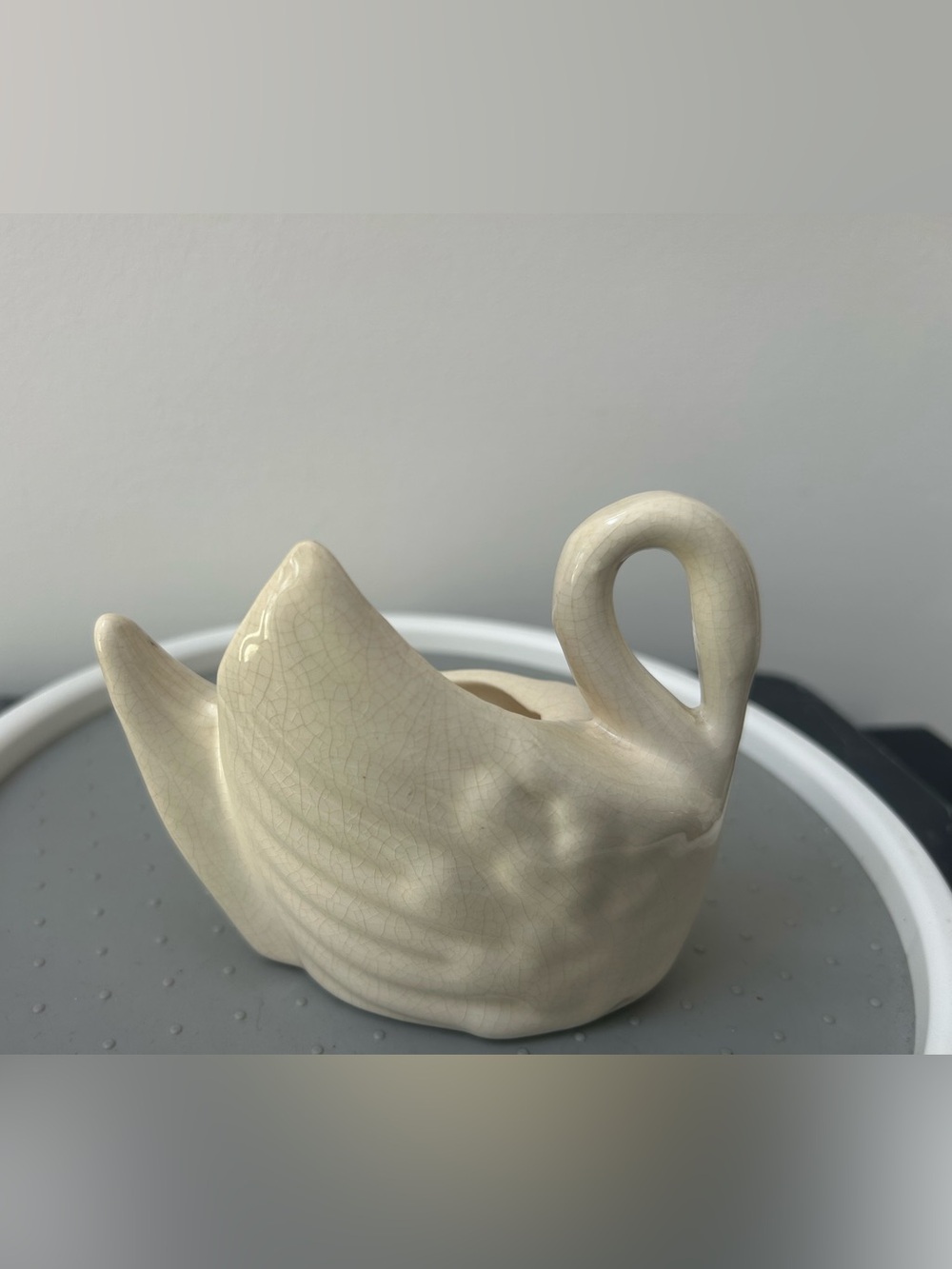 Swan Planter Decor Home Art Vintage Ceramic Pot MCM Bird - Picture 3 of 8